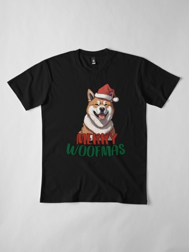 Zdjęcie oferty: Świąteczny t-shirt z psem rasy AKITA INU 