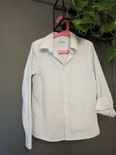 Zdjęcie oferty: Koszula 134 H&M biała w cienkie paseczki 