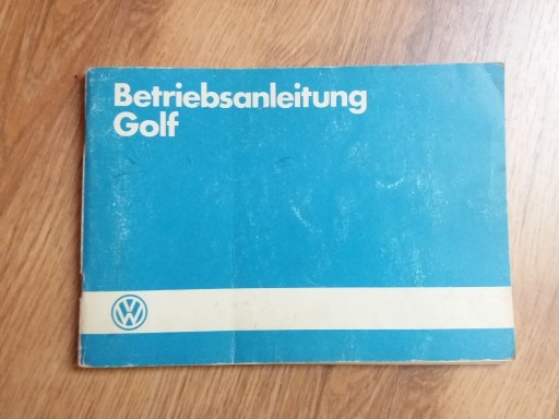 Zdjęcie oferty: VW GOLF Betriebsanleitung.Instrukcja Obsługi 1984r
