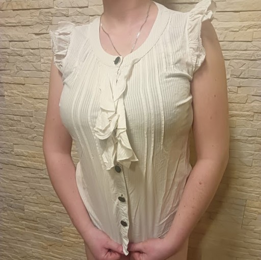 Zdjęcie oferty: Bluzka damska biała bez rękawów ASOS 38 (M)