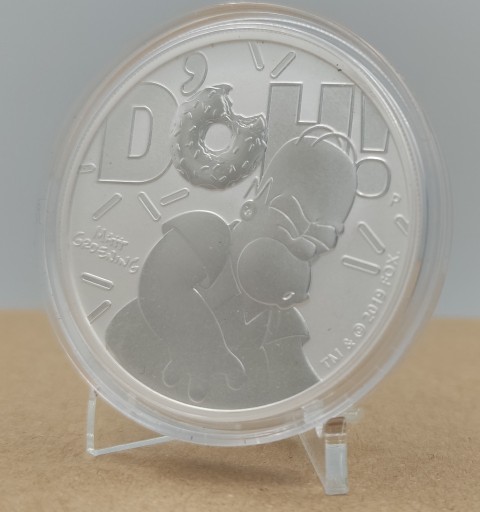 Zdjęcie oferty: Moneta 2019 HOMER SIMPSON D'OH 1 oz srebro 9999