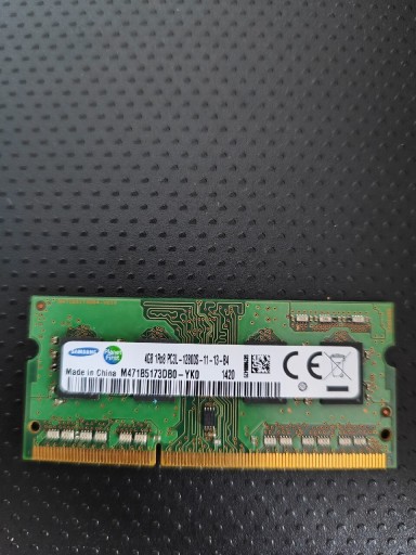 Zdjęcie oferty: Pamięć Samsung DDR3 4GB 12800S