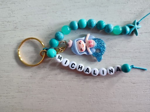 Zdjęcie oferty: Brelok z imieniem Michalina breloczek syrenka