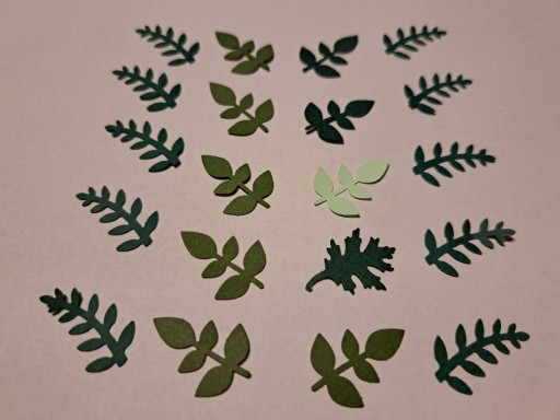 Zdjęcie oferty: Liście zielone, różne odcienie i kształty Handmade