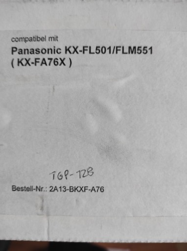 Zdjęcie oferty: Panasonic Kx-fl501/flM551/Kx-Fa76x