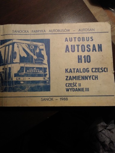 Zdjęcie oferty: Katalog czesci zamiennych Autosan H10