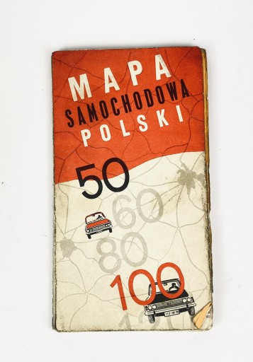 Zdjęcie oferty: Mapa samochodowa Polski 1970 r.