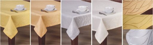 Zdjęcie oferty: ELEGANCKI OBRUS  PLAMOODPORNY JEDEKA  130x180 KREM