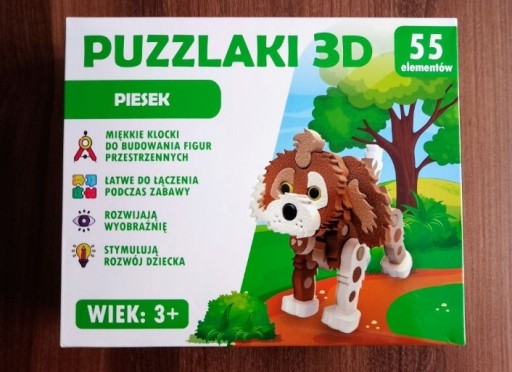 Zdjęcie oferty: Puzzle 3D piankowe, Puzzlaki Piesek 