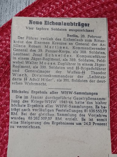 Zdjęcie oferty: Odznaczenie Krzyżem Kawalerskim Niemcy Rzecha 1943