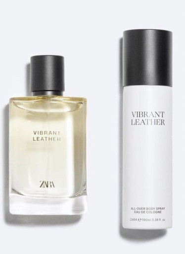 Zdjęcie oferty: ZARA VIBRANT LEATHER 2X100ML WODA PERFUMOWANA + WODA KOLOŃSKA ZESTAW PERFUM