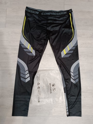 Zdjęcie oferty: Nowe Męskie legginsy kompresyjne XXL rower MMA