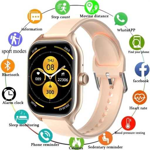 Zdjęcie oferty: Smartwatch HIT 2024 CUKIER EKG TELEFON + GRATIS!