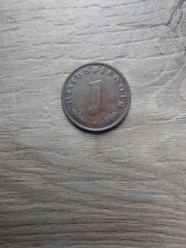 Zdjęcie oferty: Niemcy 1 reichspfennig 1939 G stan +II