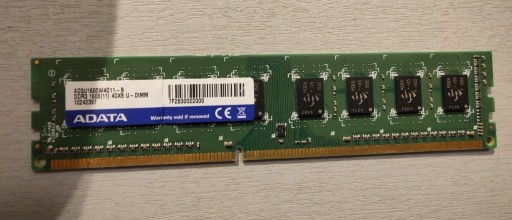 Zdjęcie oferty: Pamięć RAM Adata DDR3 4 GB okazja 