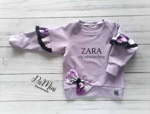 Zdjęcie oferty: Nowa bluza PaMini handmade Zara się uśmiechnę  r92