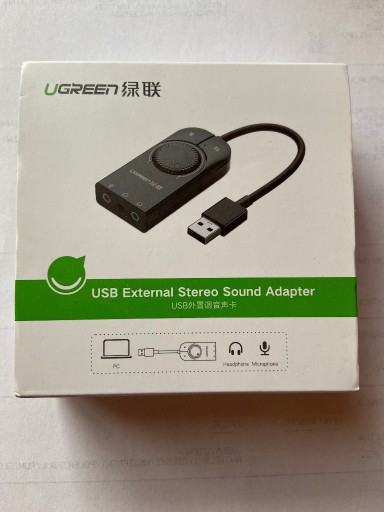 Zdjęcie oferty: Zewnętrzna karta dźwiękowa UGREEN USB 15CM 40964