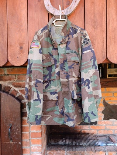 Zdjęcie oferty: Bluza wojskowa BDU woodland Twill L Large obszyta 