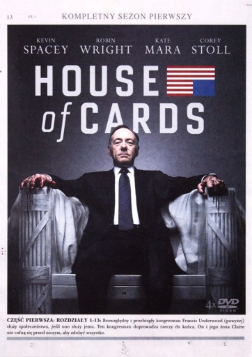 Zdjęcie oferty: HOUSE OF CARDS SEZON1 [4DVD]