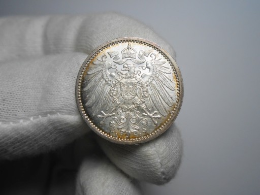Zdjęcie oferty: Niemcy 1 Marka 1914 , MENNICZA srebro, oryginał !