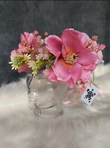 Zdjęcie oferty: Wianek na głowę, różowe kwiaty