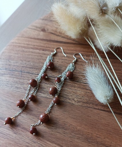 Zdjęcie oferty: Kolczyki ze stali chirurgicznej z kamieniami półszlachetnymi 