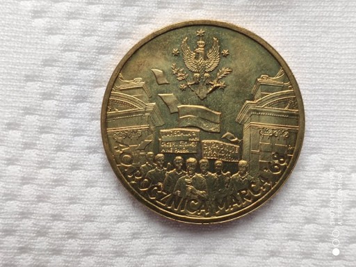 Zdjęcie oferty: moneta 2 zł 40 rocznica marca '68 rok2008
