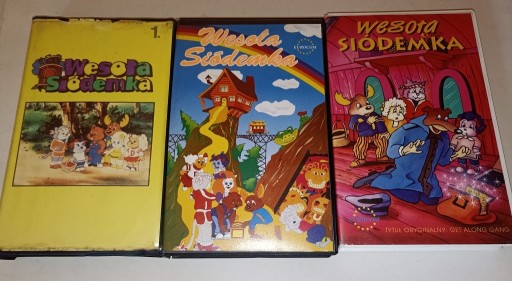 Zdjęcie oferty: Wesoła siódemka cz. 1, 2 i 3 zestaw VHS