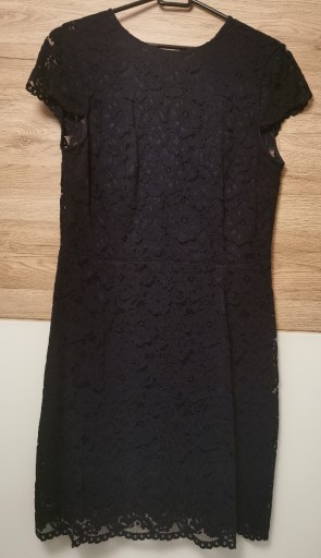 Zdjęcie oferty: Sukienka koronkowa H&m granatowa L