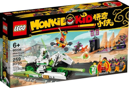 Zdjęcie oferty: ### LEGO 80006 Monkie Kid - Motocykl Biały Smok