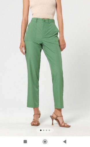 Zdjęcie oferty: Spodnie eleganckie damskie XS biurowe zielone
