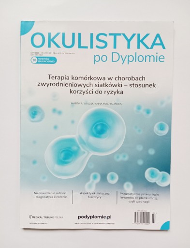 Zdjęcie oferty: Okulistyka po Dyplomie Luty 2022 Terapia komórkowa