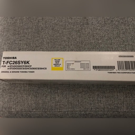 Zdjęcie oferty: ORYGINALNY TONER TOSHIBA T-FC26SY6K yellow