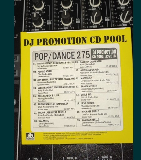 Zdjęcie oferty: CD Pool Pop DJ Promotion cały rok 2018 