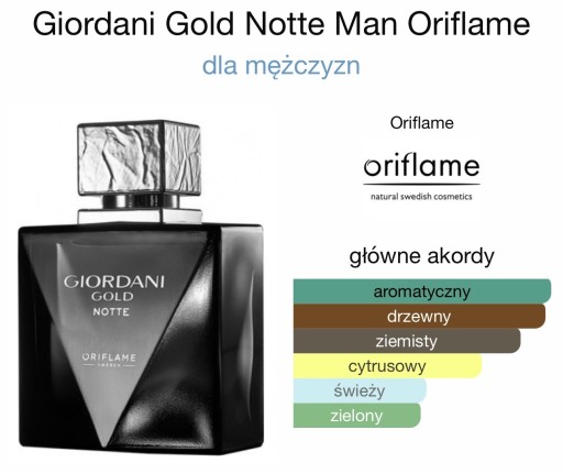 Zdjęcie oferty: ORIFLAME Giordani Gold Notte Man - Unikat ! FOLIA