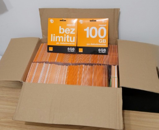Zdjęcie oferty: Starter Orange na kartę - 100 sztuk - karta SIM