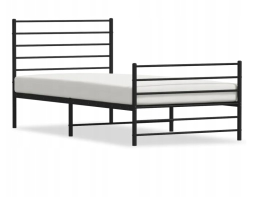Zdjęcie oferty: Metalowa rama łóżka z wezgłowiem 90x200 cm łóżko