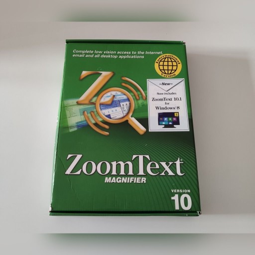 Zdjęcie oferty: Program komputerowy ZoomText 10 - fabrycznie nowy!