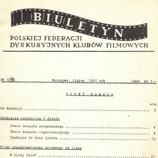 Zdjęcie oferty: Biuletyn PF DKF Nr 7/35 z 1961 r. (Wersja PDF)