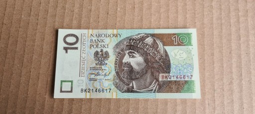 Zdjęcie oferty: 10zł 2016r UNC BK 2146617. Zapraszam 