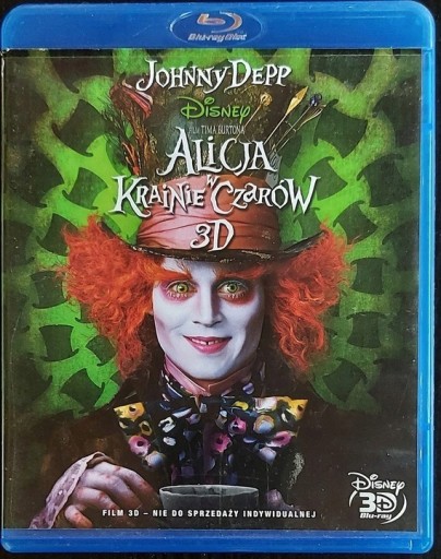 Zdjęcie oferty: Alicja w Krainie Czarów płyta Blu-ray 3D PL