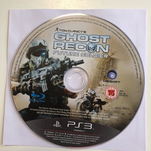 Zdjęcie oferty: Ghost Recon Future Soldier PS3