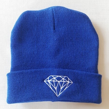 Zdjęcie oferty: Niebieska czapka beanie diament