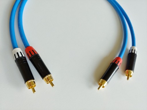 Zdjęcie oferty: Melodika SBC1230 Sky Blue 2x RCA 0.5m Interkonekt