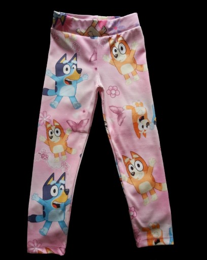 Zdjęcie oferty: Legginsy prążek Bluey roz. 7-8 lata