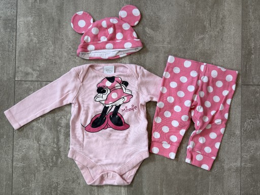 Zdjęcie oferty: Komplet 3-czesciowy Disney Baby Myszka Minnie 0-3m 62cm