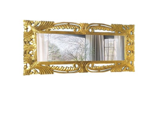 Zdjęcie oferty: Duże Lustro złote w drewnianej ramie, 180cm
