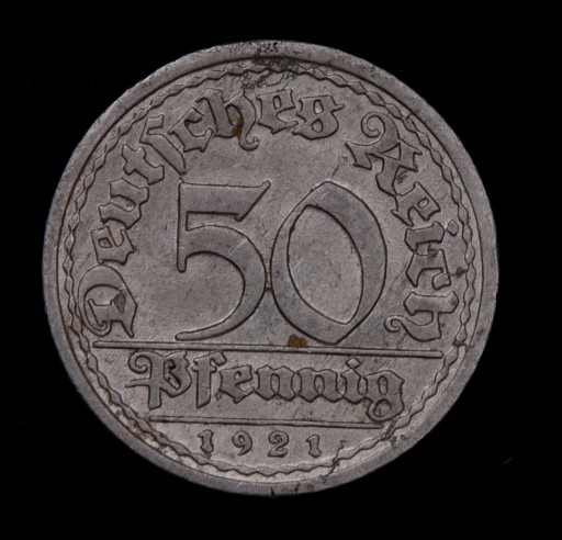 Zdjęcie oferty: 50 pfennig 1921 G, bardzo dobra