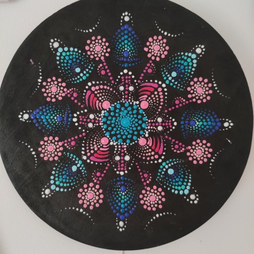 Zdjęcie oferty: Mandala, obraz, dot painting, rękodzieło, prezent