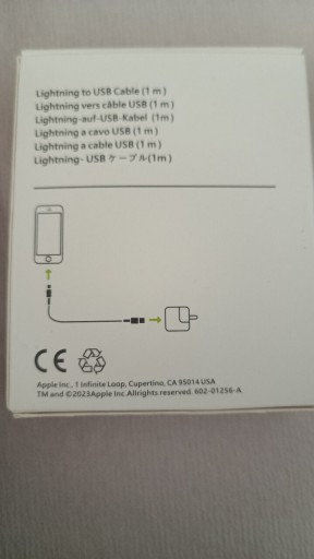 Zdjęcie oferty: Kabel iPhone Apple do ładowarki 